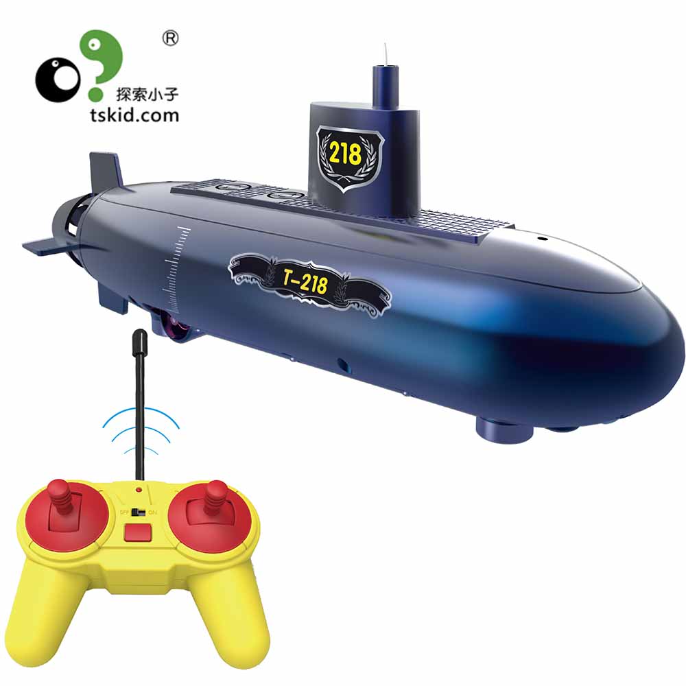 버전 RC 잠수함 교육 퍼즐 어린이를위한 2.4GHz 무선 원격 제어 전기 잠수함 모델 선물 장난감 아이